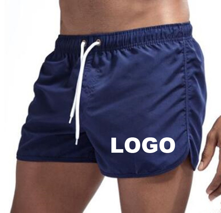 Basic Mens Custom Logo Single Layer Summer Swimwear Beach Sports Men Multi-Color Polyester Hot Suft Board Short Pants