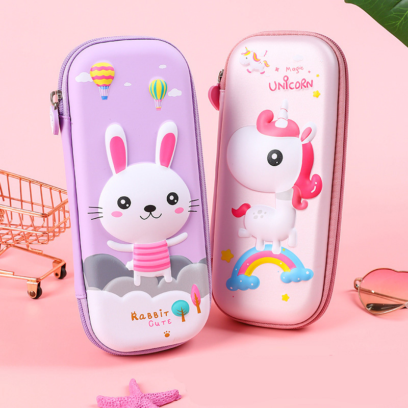 Manufacturer Direct Selling Eva Pencil Case Storage Bag Unicorn Pencil Case Cute And Fancy Pencil Case For School Girls