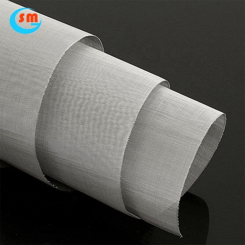 Stainless Steel Wire Mesh 20 26 39 36 48 Micron Plain Screen Woven Mesh Cloth