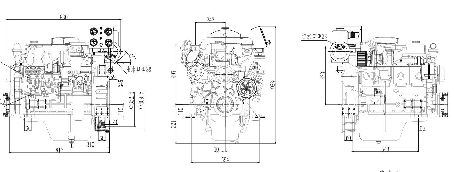 30hp 100 hp diesel engine 4 cylinder marine machines engine