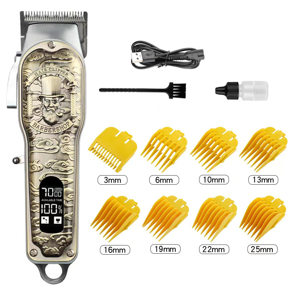 Metal Professional Barber Cutting Hair Salon Dedicated Charging Portable Hair Clipper