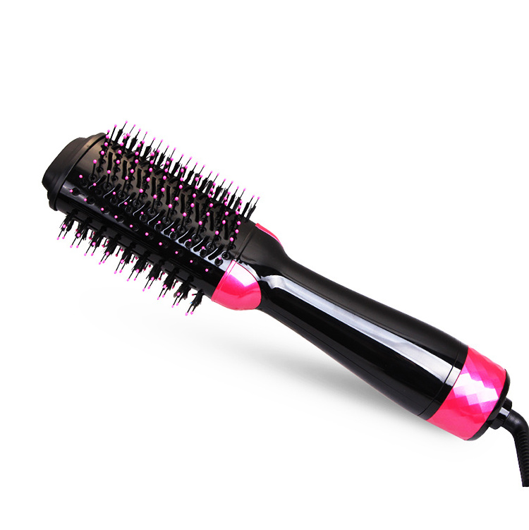 Oem Custom hair dryer brush straightener comb Cheap hot air brush Styler 3 in 1 one step hair blower hair dryer brush