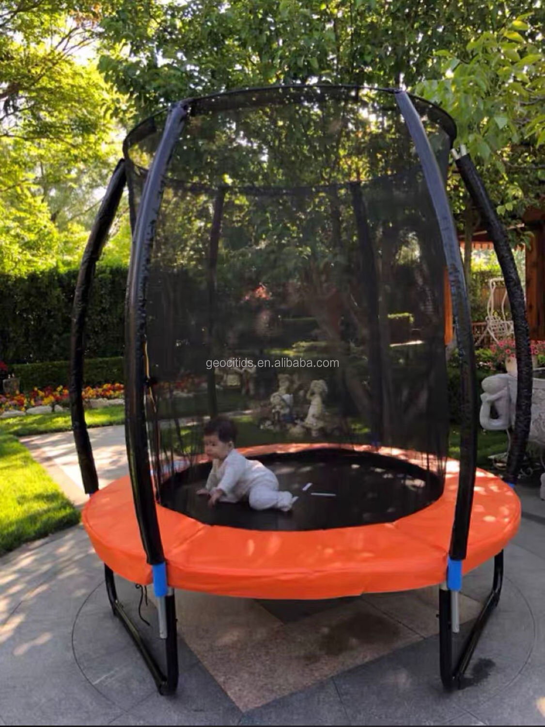 Trampoline Children indoor outdoor square family trampoline commercial adult large basketball trampoline with net protection