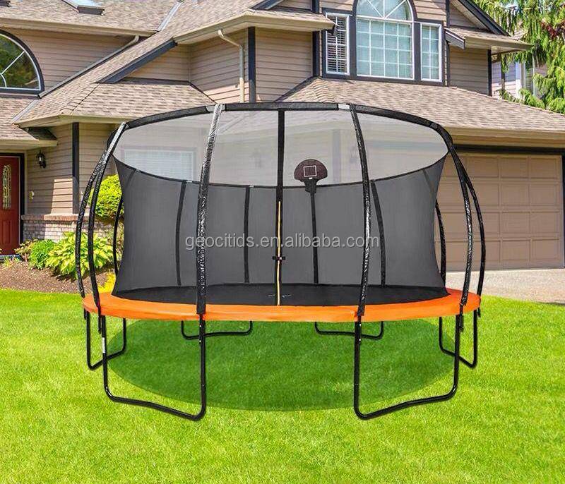 Trampoline Children indoor outdoor square family trampoline commercial adult large basketball trampoline with net protection