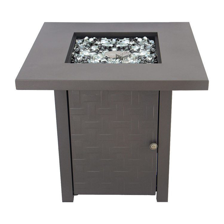 2015 hot selling gas fire pit with lava rock