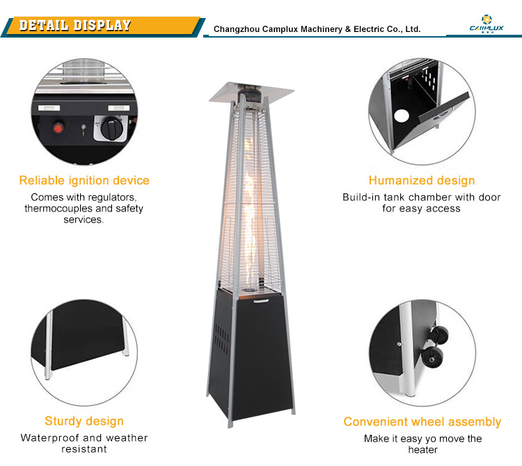 outdoor propane gas patio heater gas garden seaside pyramid gas heater