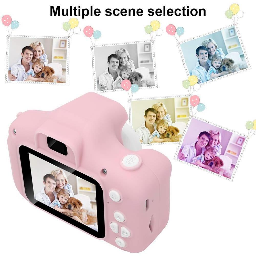 GlobalCrown 32GB Kids Camera Mini Rechargeable Children's Digital Camera Shockproof Video Camcorder Gifts for Boys Girls 3-8 Age