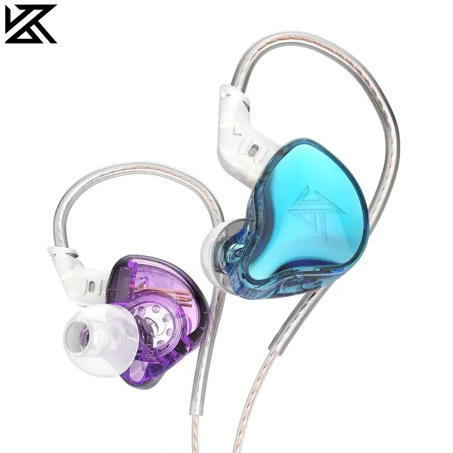 KZ EDC In Ear HIFI Bass Sport Monitor Noise Cancelling Wired Headphones With Microphone