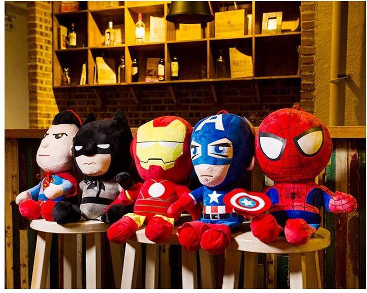 Hot Selling Customised 25cm Stuffed Animal Toys Spiderman Plush Toys for Claw Machine