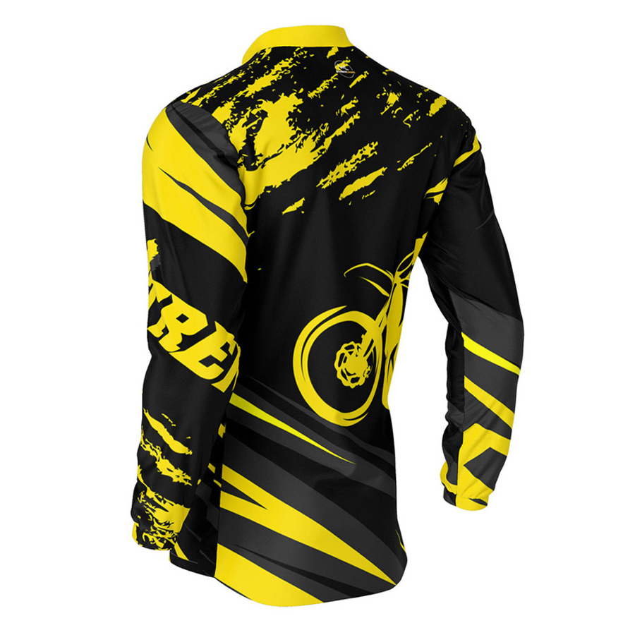 Low Moq Custom Sublimation Street Men Jersey Customized Blank Motocross Jersey Relaxed And Comfortable Fit For Rider