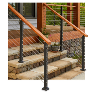 Reilbu Indoor Balustrade Post Stainless Steel Tension Wire Cable Stair Railing System