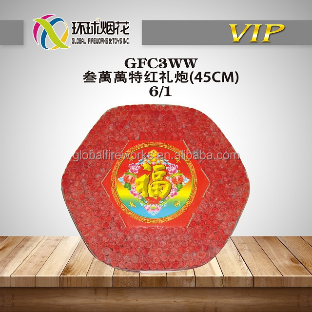 GFC3WW San Wan Wan Red Celebration Firecrackers Hot Sale Hung Firecrackers From Chinese Liuyang