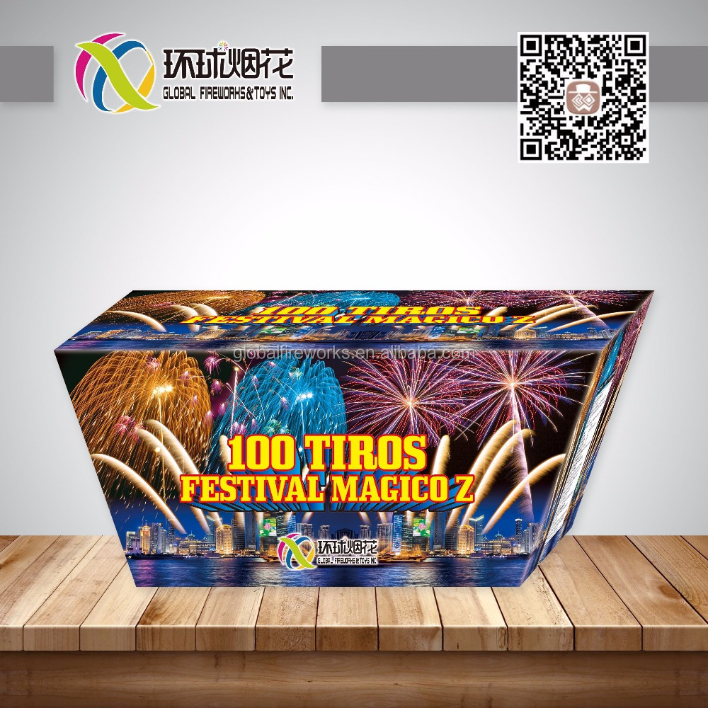 GFCC30100F-A 100Tiros Festval Magicoz 1.4G Display And Consumer Sage Fireworks Un0336 Ruc20547830602 For Carnival And New Year