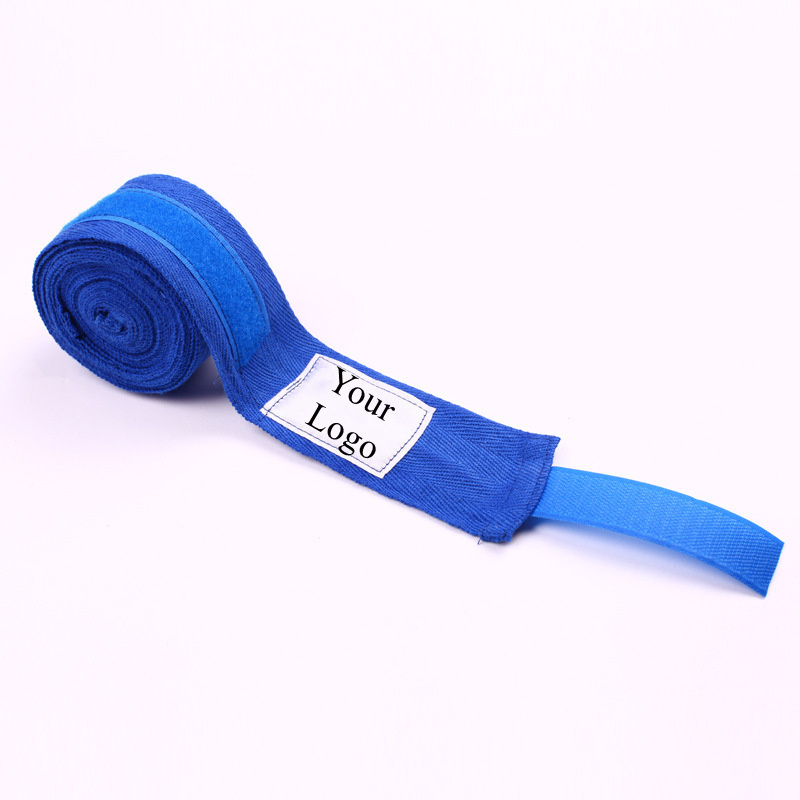 Wholesale Cotton High Quality Professional Hand Wraps Protect Logo Custom bandage boxing shoes