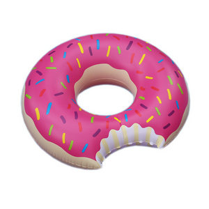 PVC inflatable Donut shape Pool Float Swim Rings water surf toys Custom adult Swimming ring