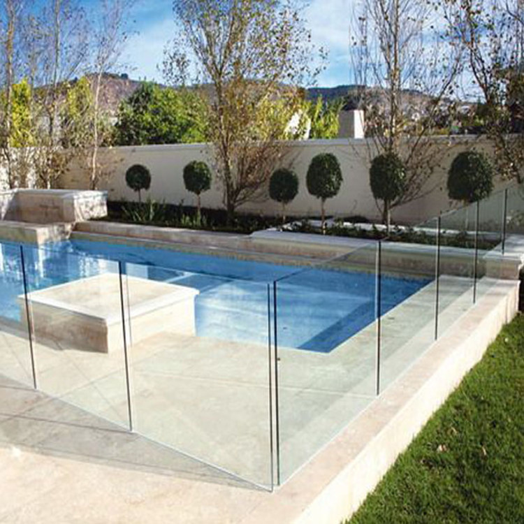 Cut into size 8mm 10mm 12mm 15mm safety toughened tempered frameless glass swimming pool fence panels with cheap price