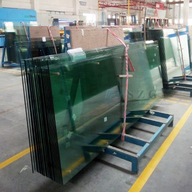 China architecture tempered glass factory price per square foot 10mm ESG 3/8 inch dafety toughened esg glass cost