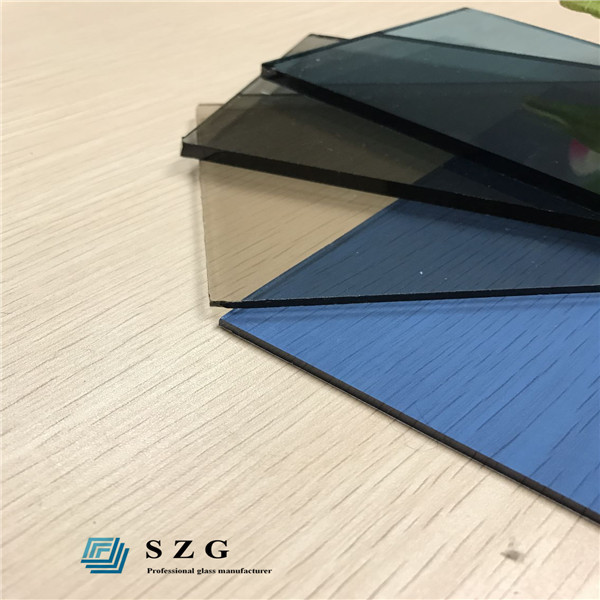 SUN Decorative Changing Gold Grey Green Grey Blue Tea Black Brown Float Glass Tint Film Reflective Tinted Glass