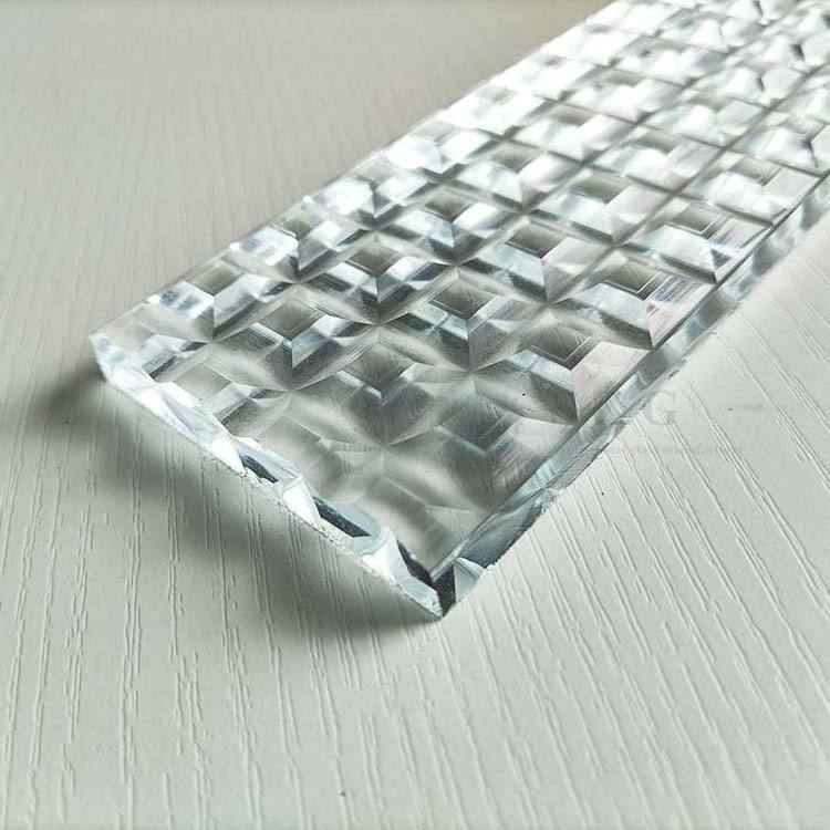 8mm 10mm 12mm Top Quality Clear Toughened Fused Reed Reeded Glass For Project Carved Glass Decorative Glass Flat