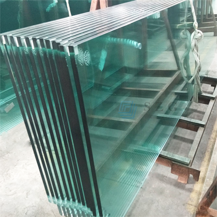 China architecture tempered glass factory price per square foot 10mm ESG 3/8 inch dafety toughened esg glass cost