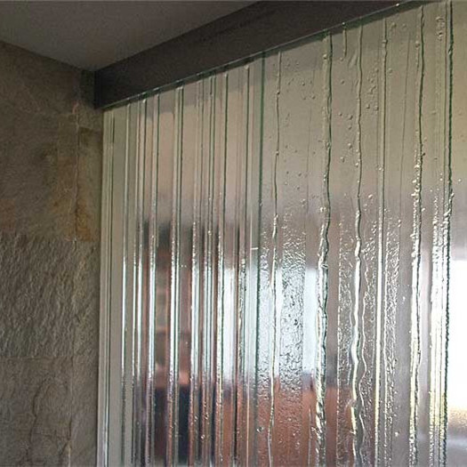 China high quality textured glass panel for division wall