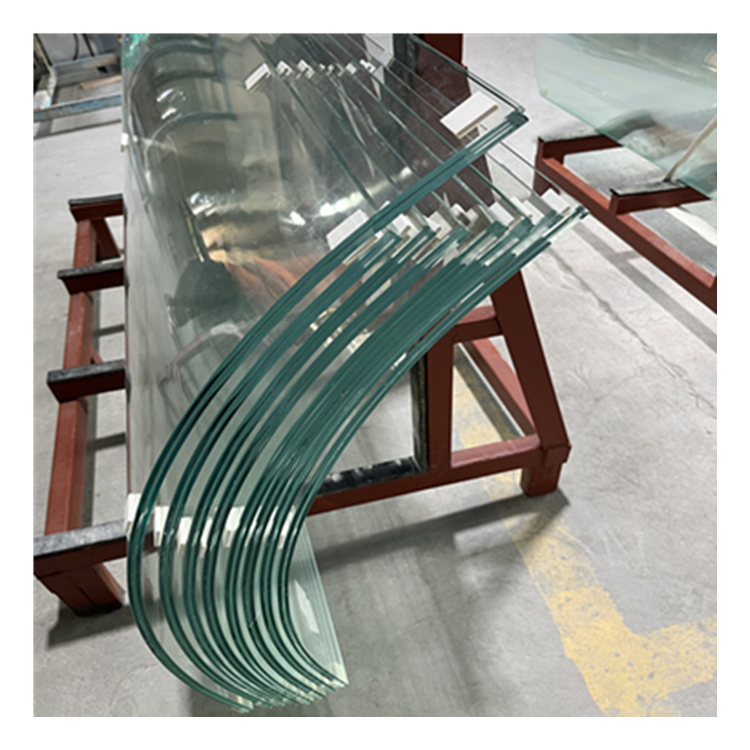 custom big size curved tempered laminated glass bent double toughened laminated glass panels supplier