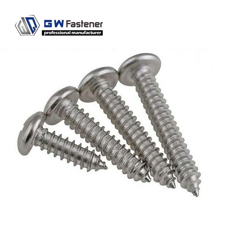 #6 #8 #10 #12 Stainless Steel 304  pan head Tapping Screw Sheet Metal Screw Din 7981 Self Tapping Screw