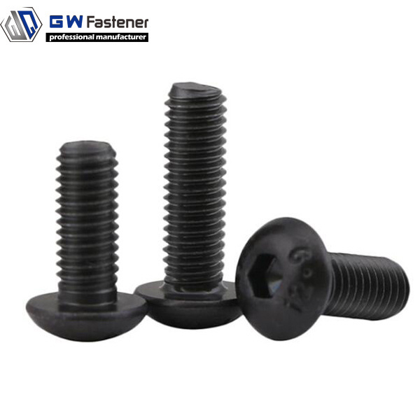 Black Hexagon Hex Socket Flat Head Countersunk Metric Screw M2 M2.5 M3 M4 M5 M6 M8 Din7991