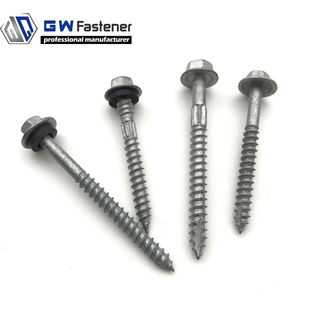 Class 4 Galvanized Hex Head  Self drilling screw Roofing Screws with optional Neo washer