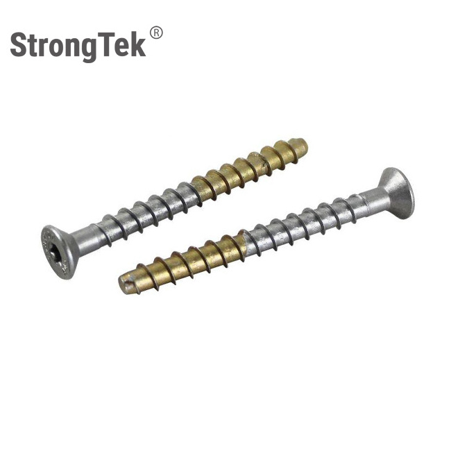 304 316 Stainless Steel Bimetal  Hex Flange Head Stainless Steel Concrete Screws