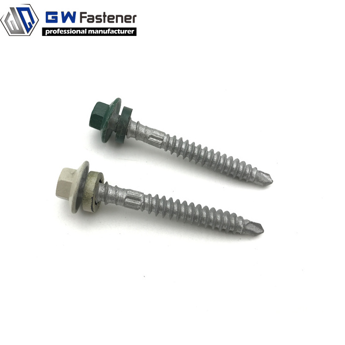 Class 4 Galvanized Hex Head  Self drilling screw Roofing Screws with optional Neo washer