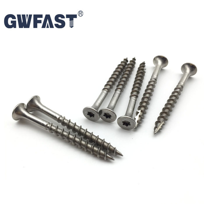 Flat Head Star/Torx Drive A2 A4   304  316 Stainless Steel Deck Screws