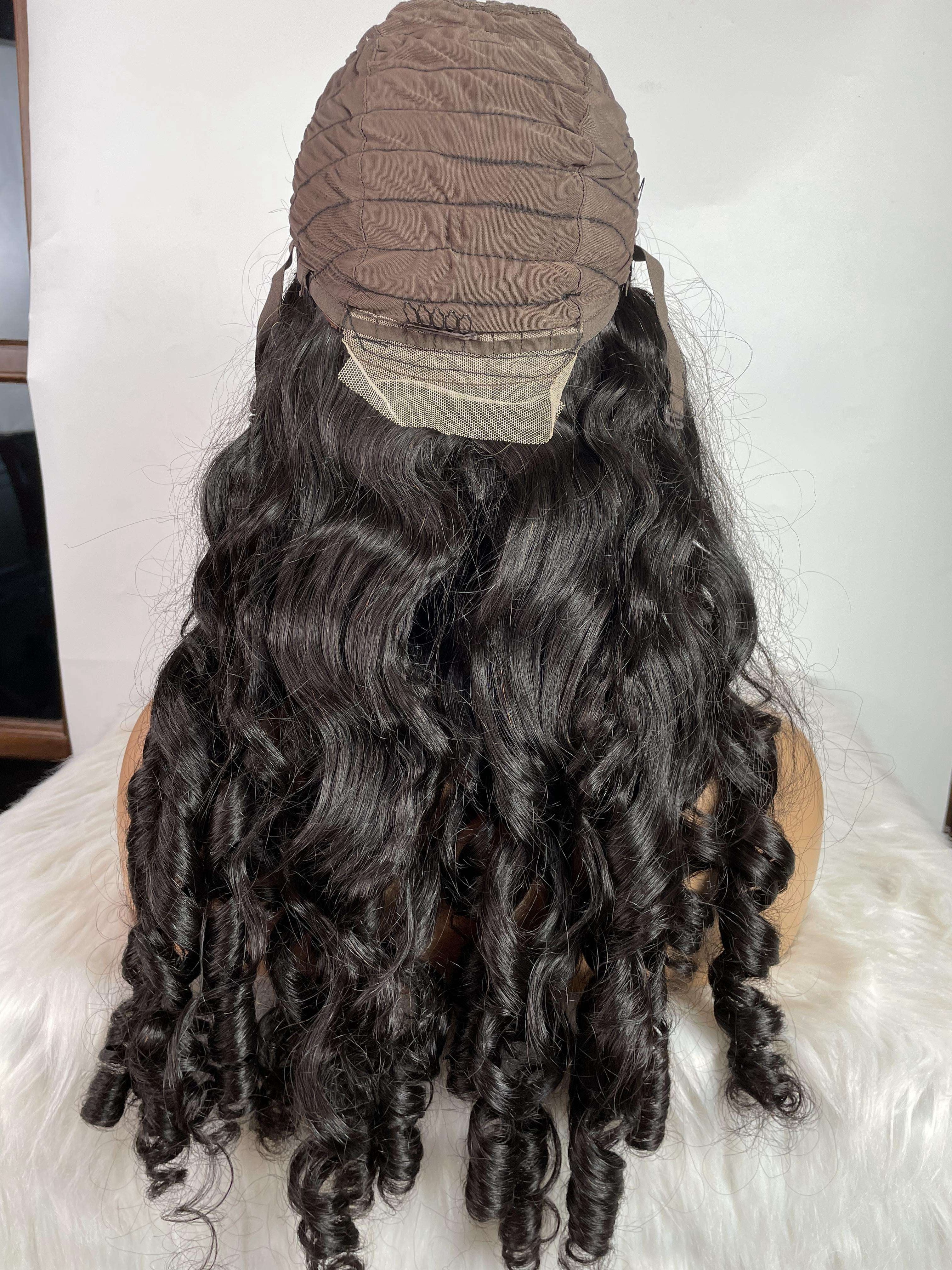 best price full Lace Frontal Wig Human Hair Wigs for Black natural color Bone Straight Hair Soft Vietnamese Raw Hair