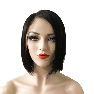 Top cheap price  Short Bob Wig 10-12 Inch Vietnamese human hair Lace Front Wig Virgin Remy 100%Unprocessed