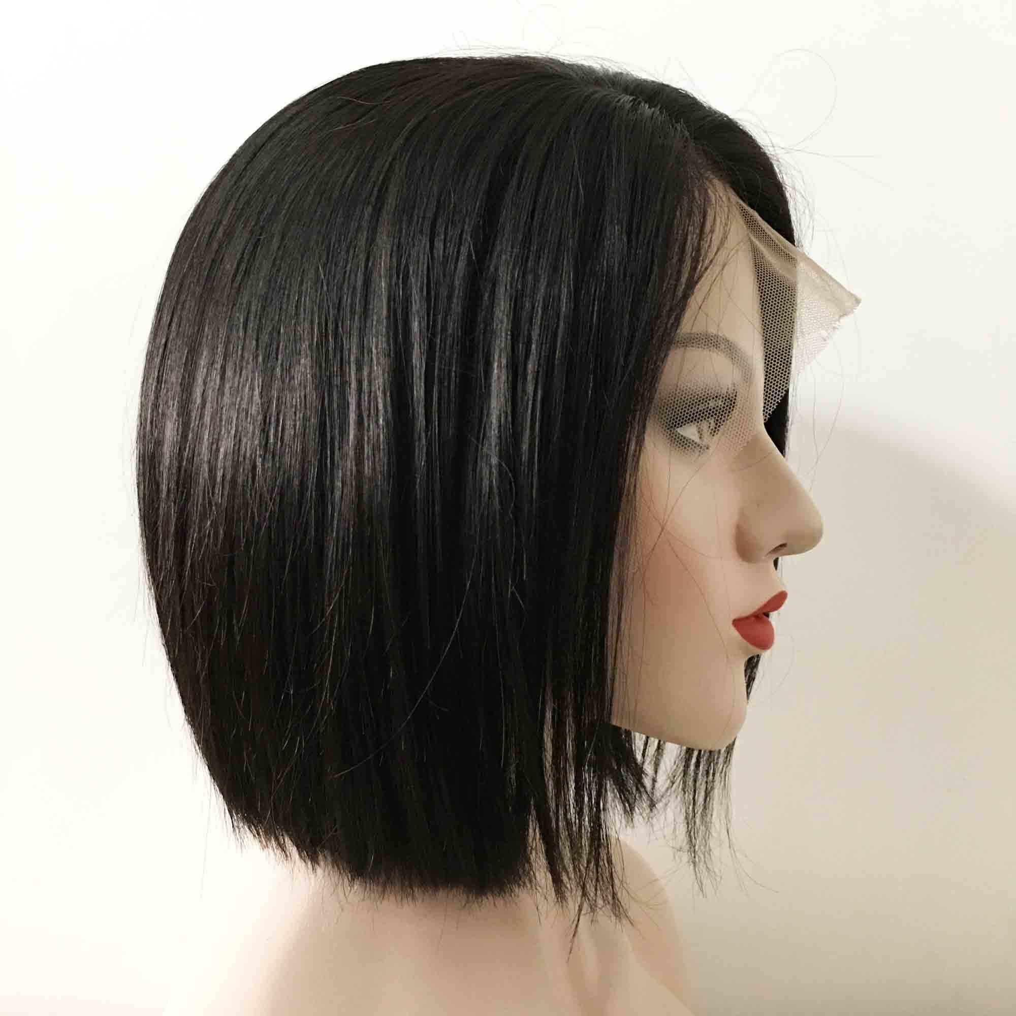 Top cheap price  Short Bob Wig 10-12 Inch Vietnamese human hair Lace Front Wig Virgin Remy 100%Unprocessed