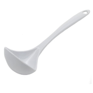 Useful Indoor Outdoor Bamboo Fiber Ladle Spoon Comfortable Grip Serving Spoon Soup Chili Gravy Salad-Home Restaurant Plastic