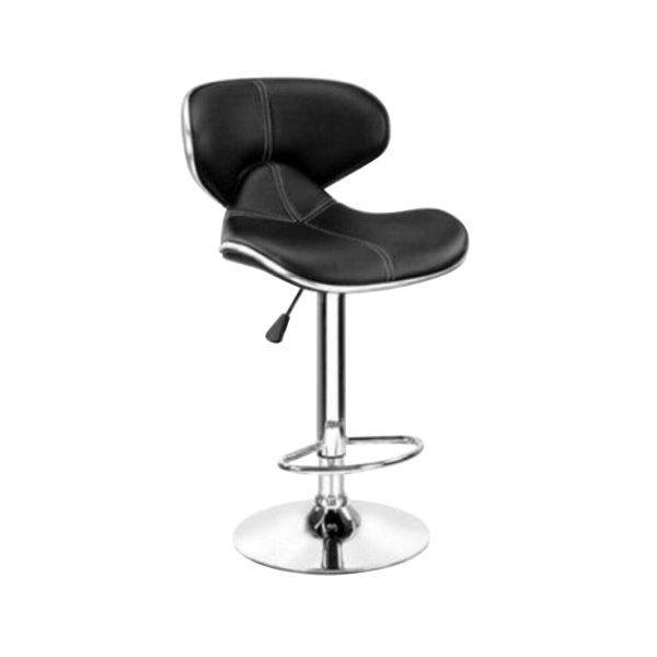 designer-bar-restaurant-chair-in-black-colour stool with adjustable height and solid mango wood seat