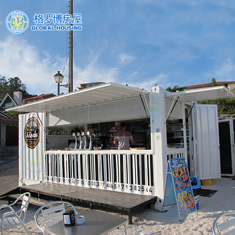 20ft 40ft prefabricated pop up mobile cargo container coffee bar shipping container cafe bar design