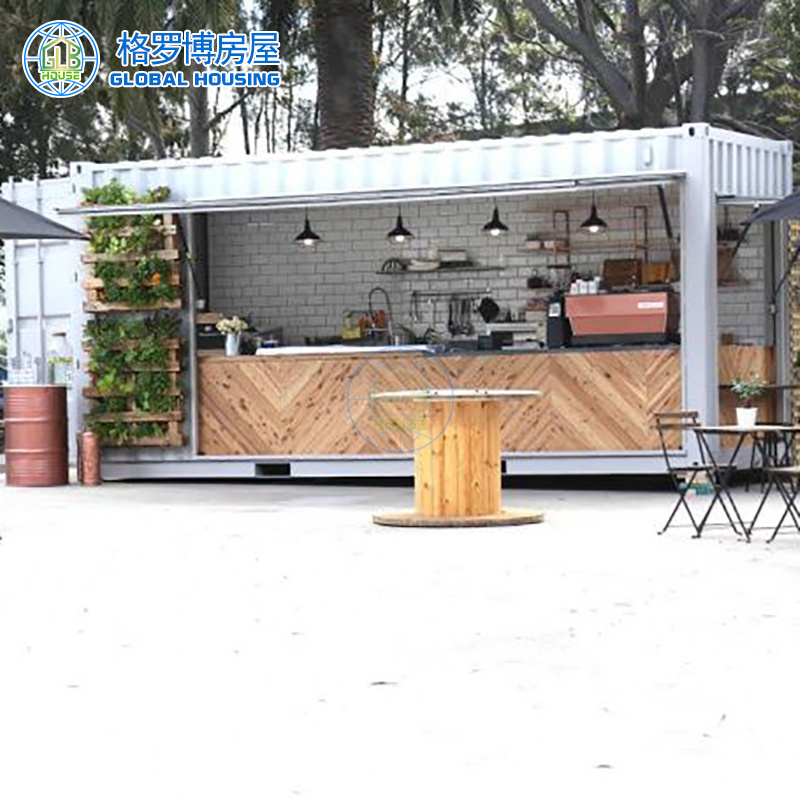 20ft 40ft prefabricated pop up mobile cargo container coffee bar shipping container cafe bar design