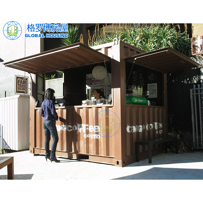 portable small economical prefab container coffee shop