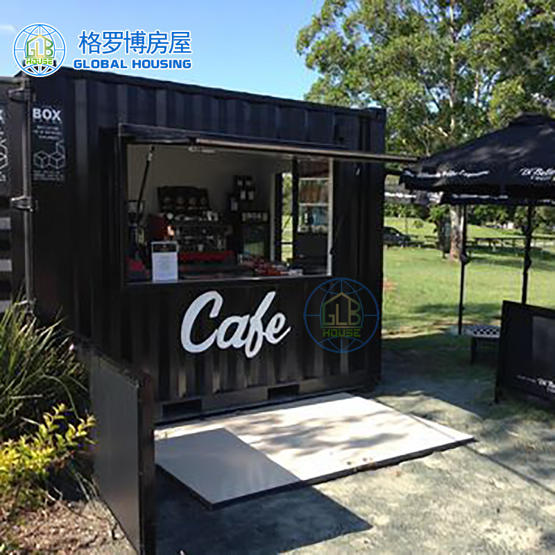 portable small economical prefab container coffee shop