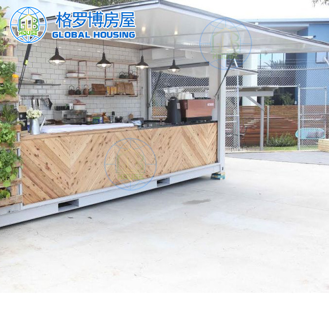 20ft 40ft prefabricated pop up mobile cargo container coffee bar shipping container cafe bar design