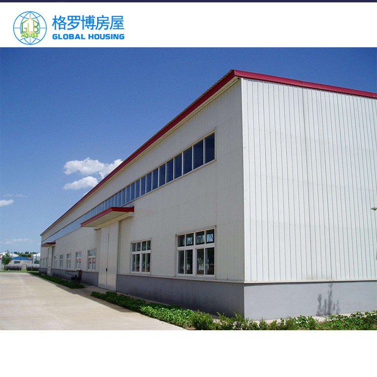 Modern industrial steel workshop office structural  storage building hangar light weight small design prefab warehouse