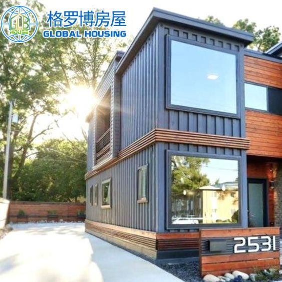 China cheap prefabricated 4 bedroom container house portable prefab beach house