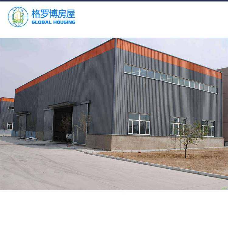 Modern industrial steel workshop office structural  storage building hangar light weight small design prefab warehouse