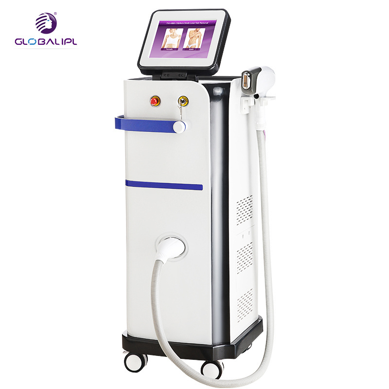 All Skin Type Hair Remove 808nm Diode Laser Device Laser Diode Price Machine With 3 Wavelength 1064 755 808 Diode Laser For Sale