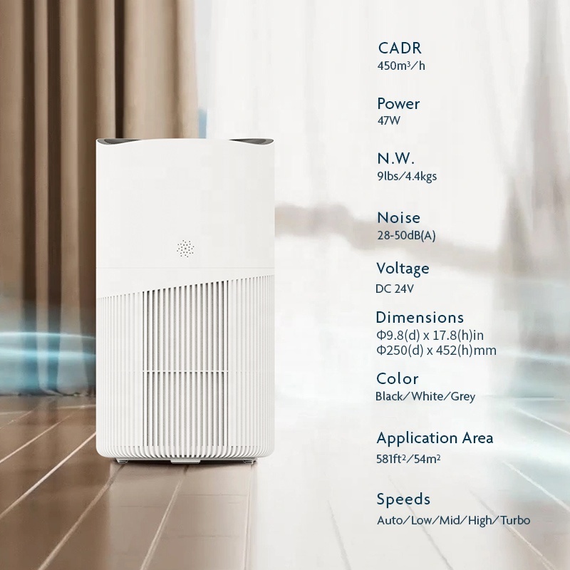 commercial household electrostatic oxygene air purifier home pm 2.5 manufacturer in china hepa for smart air purifier for home