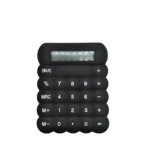 creative  portable mini 8 Digits Scientific Calculators Promotional Gift Silicone Calculator for school kinds and office