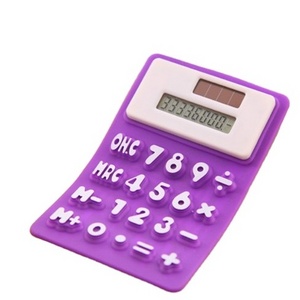 Promotional mini solar Power Silicone Mini Pocket Scientific Calculator