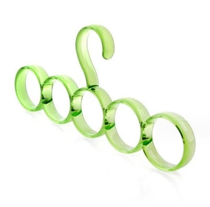 scarf hanger closet organizer 5 ring hole round tie simple clothes scarves storage rack for living cloakroom